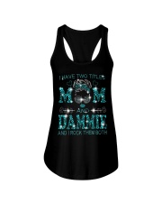I Have Two Titles Mom And Dammie Ladies Flowy Tank tile