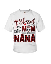 Blessed To Be Called Mom And Nana Youth T-Shirt tile
