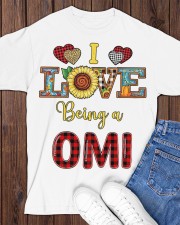 I Love Being A Omi Classic T-Shirt apparel-classic-tshirt-lifestyle-front-158