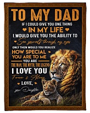 To My Dad - Daughter Small Fleece Blanket - 30" x 40" front