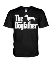 Dachshund The Dog Father Funny T Shirt Dog Lover T V-Neck T-Shirt thumbnail