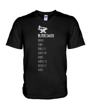 Mens Bladesmith Shirt Knife Types List Blacksmith V-Neck T-Shirt thumbnail