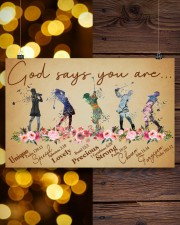 Golf God Says You Are 17x11 Poster aos-poster-landscape-17x11-lifestyle-29