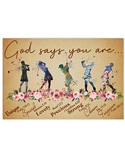 Golf God Says You Are 17x11 Poster front