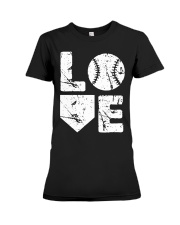 Baseball Love Premium Fit Ladies Tee tile