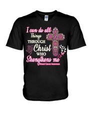 I Can Do All Things Through Christ V-Neck T-Shirt tile