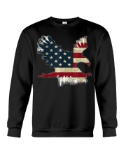 Eagle USA Flag Crewneck Sweatshirt tile