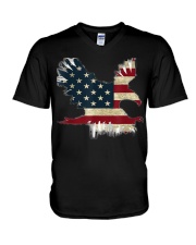 Eagle USA Flag V-Neck T-Shirt tile