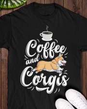 Corgis And Coffee Classic T-Shirt apparel-classic-tshirt-lifestyle-front-160