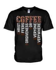 COFFEE V-Neck T-Shirt tile