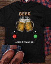Beer Is Calling...And I Must Go Classic T-Shirt apparel-classic-tshirt-lifestyle-front-270