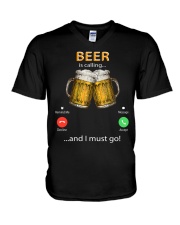 Beer Is Calling...And I Must Go V-Neck T-Shirt tile