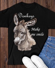Donkeys Make Me Smile Classic T-Shirt apparel-classic-tshirt-lifestyle-front-158