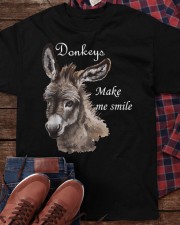 Donkeys Make Me Smile Classic T-Shirt apparel-classic-tshirt-lifestyle-front-270