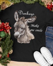 Donkeys Make Me Smile Classic T-Shirt apparel-classic-tshirt-lifestyle-front-82