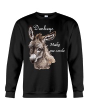 Donkeys Make Me Smile Crewneck Sweatshirt tile