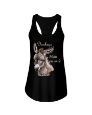 Donkeys Make Me Smile Ladies Flowy Tank tile