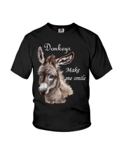 Donkeys Make Me Smile Youth T-Shirt tile