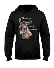 Donkeys Make Me Smile Hooded Sweatshirt tile