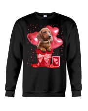 Dachshund Valentine Gift Crewneck Sweatshirt tile