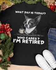 Boston Terrier I Am Retired Classic T-Shirt apparel-classic-tshirt-lifestyle-front-82