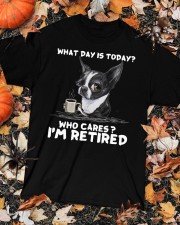 Boston Terrier I Am Retired Classic T-Shirt custom-t-shirts-classic-lifestyle-front-320