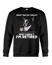 Boston Terrier I Am Retired Crewneck Sweatshirt tile