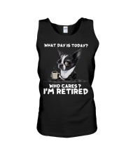 Boston Terrier I Am Retired Unisex Tank tile
