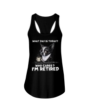 Boston Terrier I Am Retired Ladies Flowy Tank tile