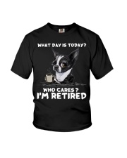 Boston Terrier I Am Retired Youth T-Shirt tile