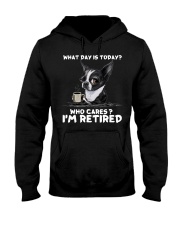Boston Terrier I Am Retired Hooded Sweatshirt tile
