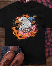 Eagle Fire Cool Flag Classic T-Shirt apparel-classic-tshirt-lifestyle-front-270