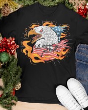 Eagle Fire Cool Flag Classic T-Shirt apparel-classic-tshirt-lifestyle-front-82