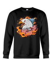 Eagle Fire Cool Flag Crewneck Sweatshirt tile