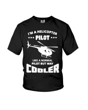 Pilot Helicopter Cooler Youth T-Shirt tile