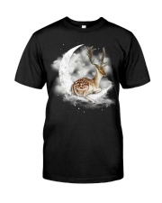 Deer Sit On The Moon Classic T-Shirt front