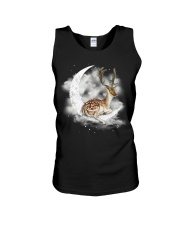 Deer Sit On The Moon Unisex Tank tile