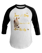 Chihuahua Love A Dog Baseball Tee tile