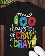 Teacher 100 Days Of Cray Classic T-Shirt apparel-classic-tshirt-lifestyle-front-160