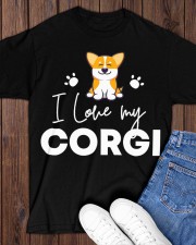 Corgi I Love My Corgi Classic T-Shirt apparel-classic-tshirt-lifestyle-front-158
