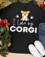 Corgi I Love My Corgi Classic T-Shirt apparel-classic-tshirt-lifestyle-front-82