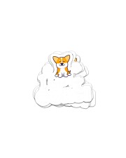 Corgi I Love My Corgi Sticker tile