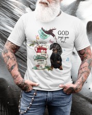 Dachshund God Says You Are Classic T-Shirt apparel-classic-tshirt-lifestyle-front-265