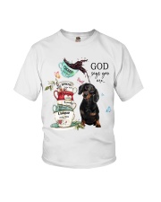 Dachshund God Says You Are Youth T-Shirt tile