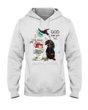 Dachshund God Says You Are Hooded Sweatshirt tile