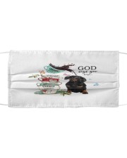 Dachshund God Says You Are Mask tile