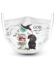 Dachshund God Says You Are Masks tile