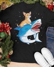 Chihuahua Riding Shark Classic T-Shirt apparel-classic-tshirt-lifestyle-front-82