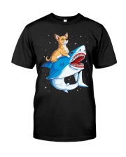Chihuahua Riding Shark Premium Fit Mens Tee tile
