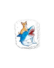 Chihuahua Riding Shark Sticker tile